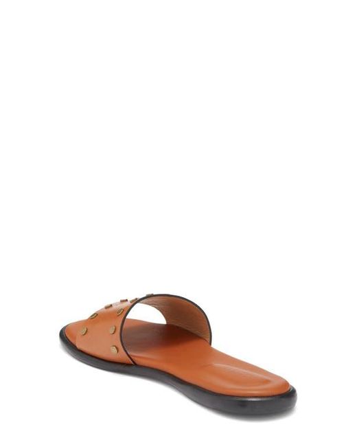 Isabel Marant Brown Vikee Logo Slide Sandal