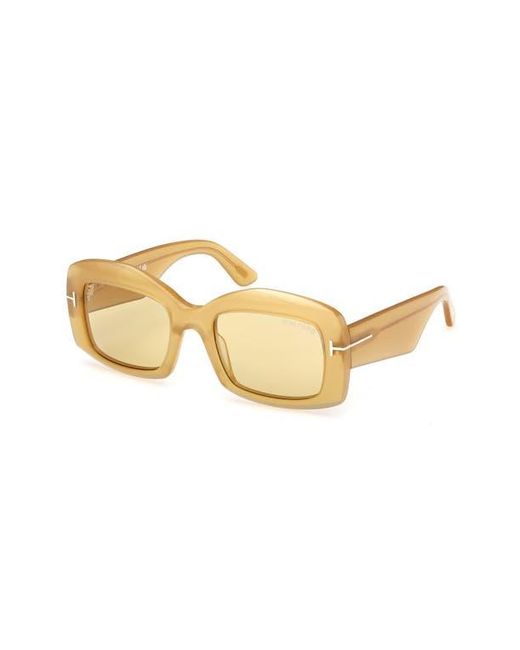 Tom Ford Natural 83Mm Square Sunglasses