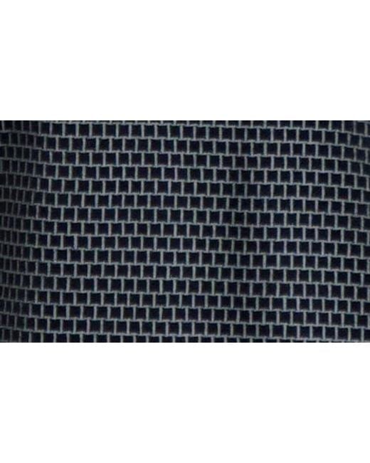 Karl Lagerfeld Black Textured Performance Knit Polo for men