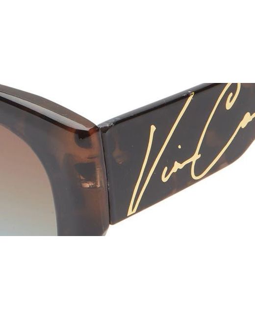 Vince Camuto Black Gradient Cat Eye Sunglasses