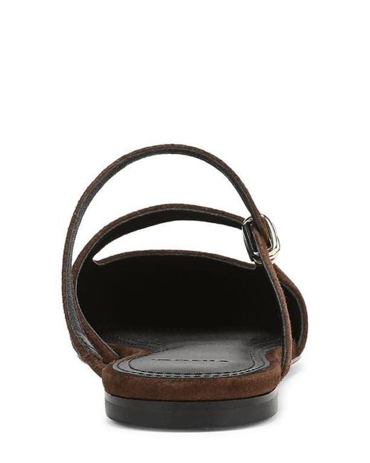 Vince Brown Gilia Strappy Pointed Toe Flat Mule