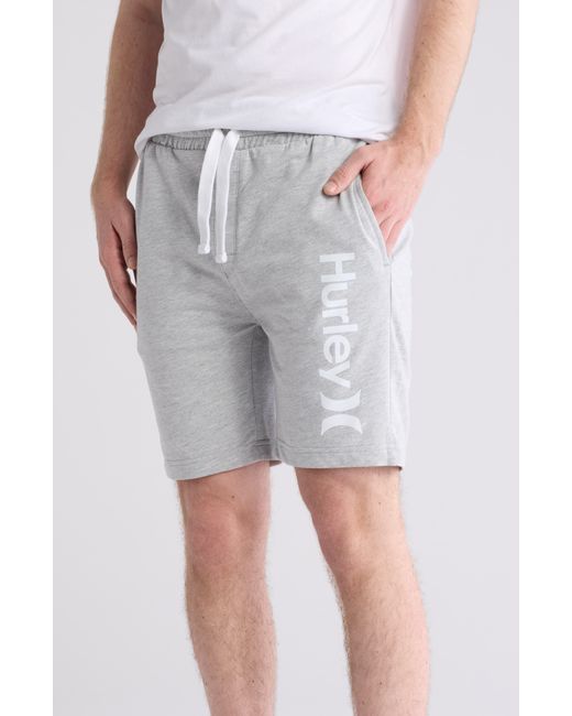 Hurley Gray Logo Lounge Shorts for men