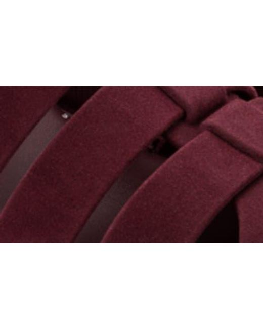 Melissa Red Megan Velvet Platform Fisherman Sandal