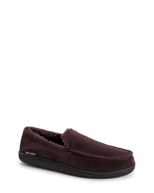 Muk Luks Brown Faux Shearling Lined Slipper for men