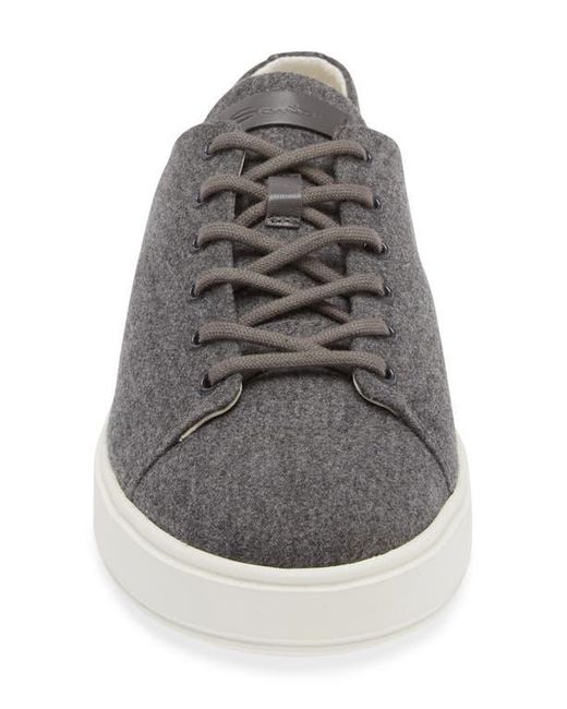 Sneakers Santoni Uomo Grigio Nabuk – Made In Italy Taglia 43 EU / 10 US