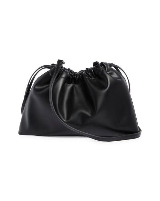 BCBGMAXAZRIA Black Drawstring Clutch