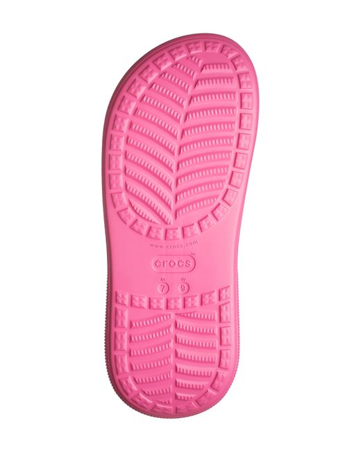 CROCSTM Pink Gender Inclusive Crush Waterproof Platform Boot