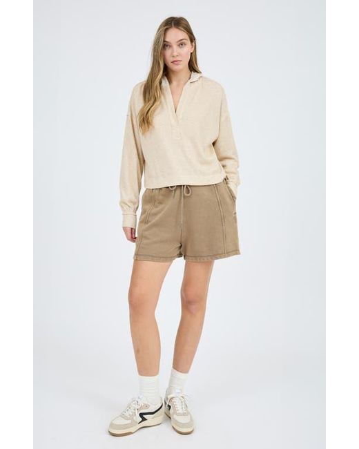 Blu Pepper Natural Solid Hooded Henley