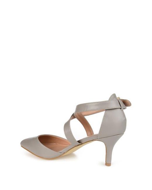 Journee Collection Pink Riva Crossover Pump