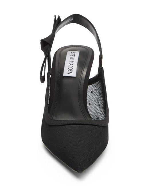 Steve Madden Black Stefani Slingback Pump