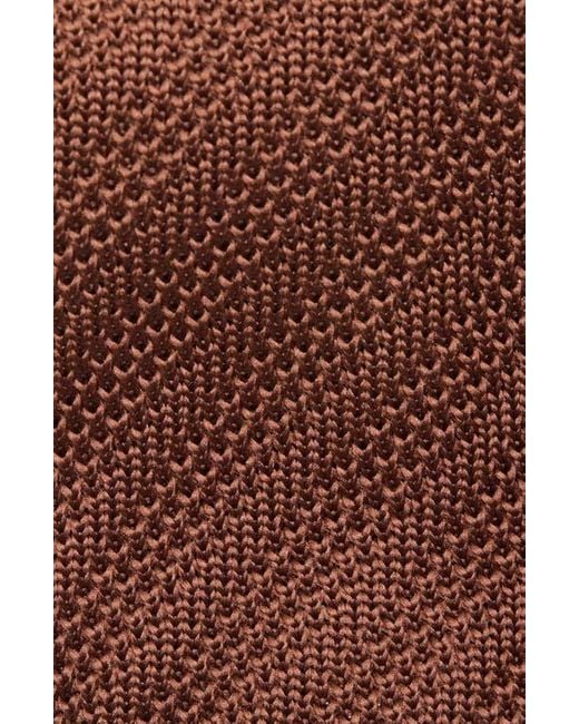 Paisley & Gray White Stanley Solid Knit Tie for men