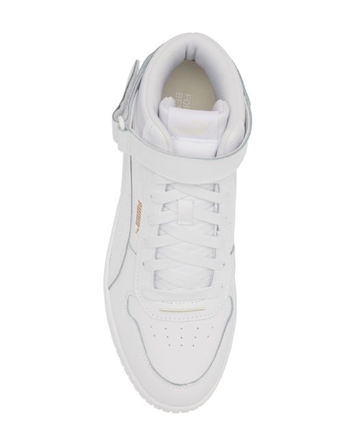 PUMA White Carina Street Mid-top Sneaker