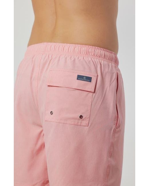 Rainforest Pink Not Your Average Solid Swim Trunks for men