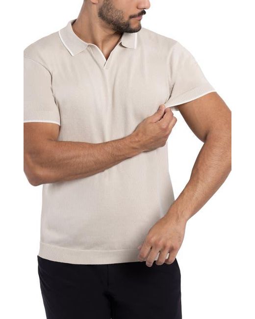 Xray Jeans White V-Neck Polo Sweater for men