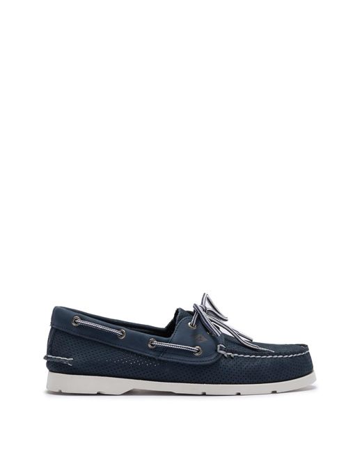 Perforated Leather Boat Shoe 