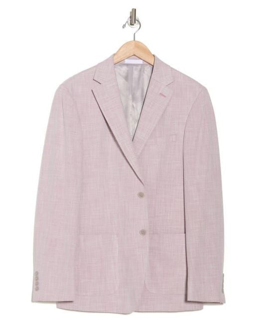 Calvin Klein Pink Solid Stretch Sports Coat for men