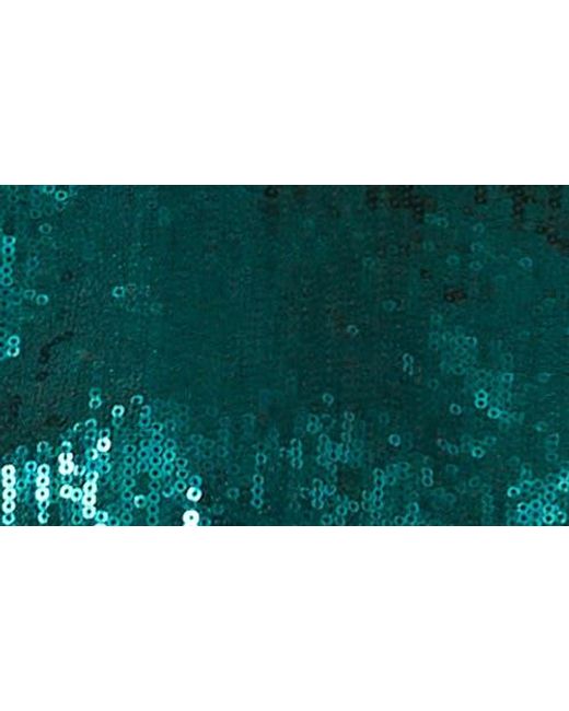Halogen® Green Sequin Cap Sleeve Top