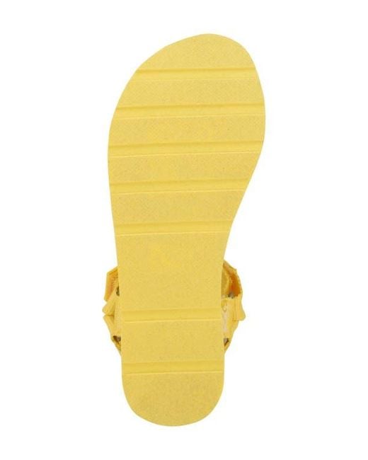Guess Yellow Avin Platform Sandal
