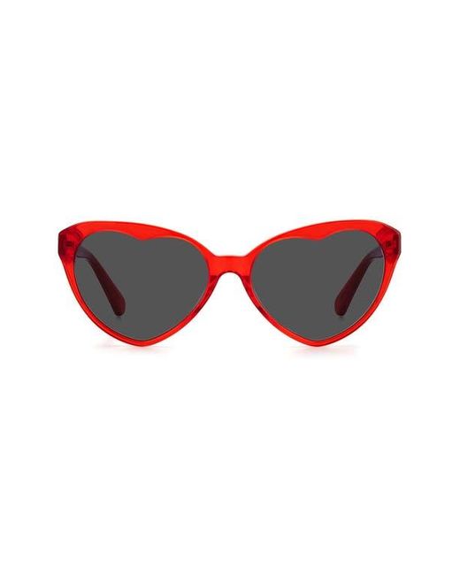 Kate Spade Velma 57Mm Gradient Cat Eye Sunglasses in Red | Lyst display picture 2