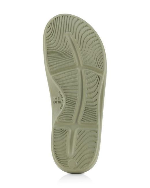 FLOOPI Green Sophie Comfort Slide Sandal