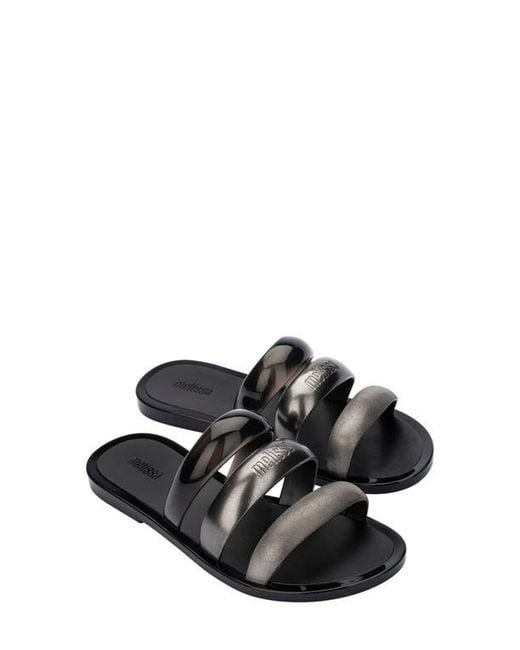 Melissa Black Eclipse Slide Sandal