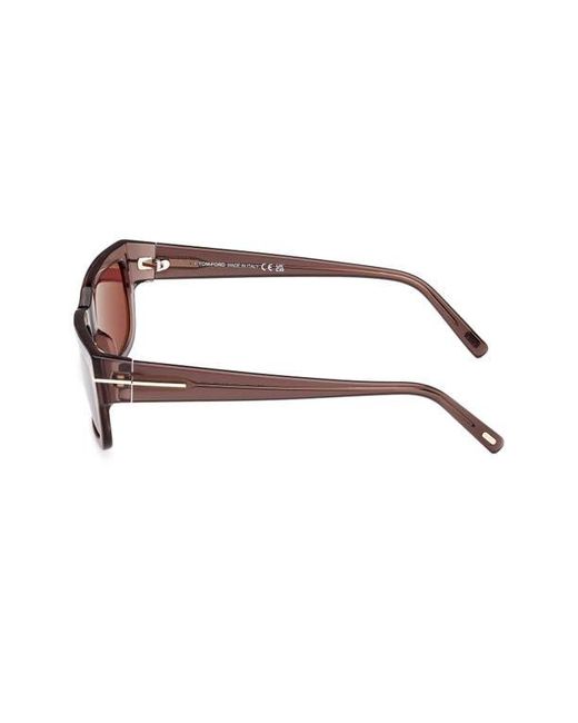Tom Ford Pink Ezra 54Mm Rectangular Sunglasses