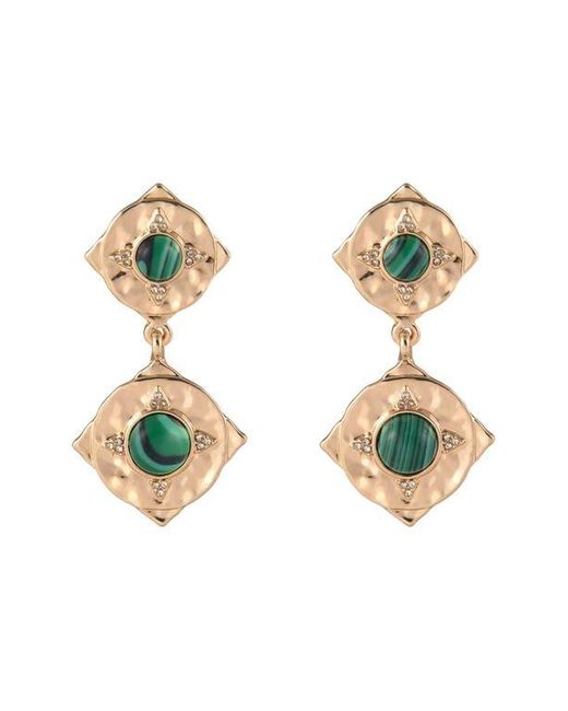 Rachel Roy Blue Double Drop Earrings