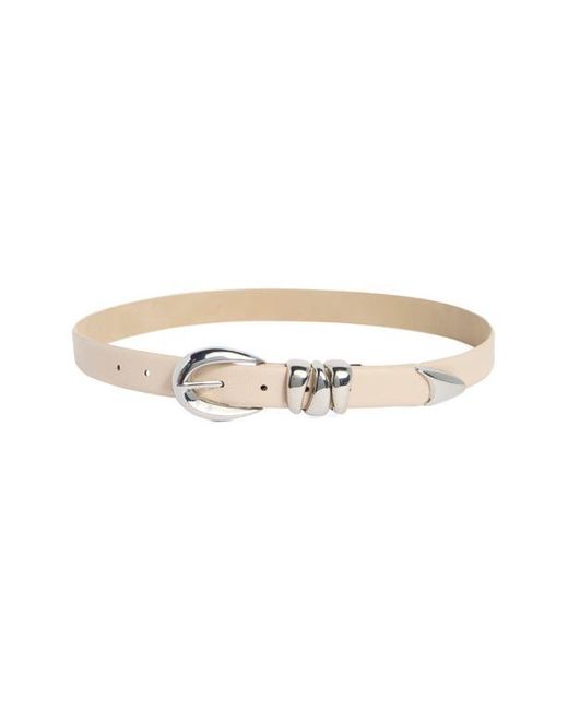 Vince Camuto Metallic Sculptural Buckle Belt