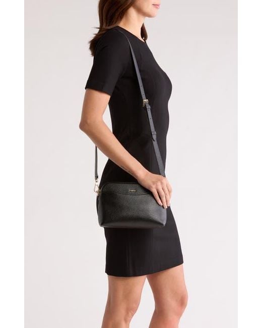 即発 FURLA Gea Mini Leather Crossbody ギアレザー斜めがけ Furla Gea Mini Leather Crossbody Bag in Black | Lyst