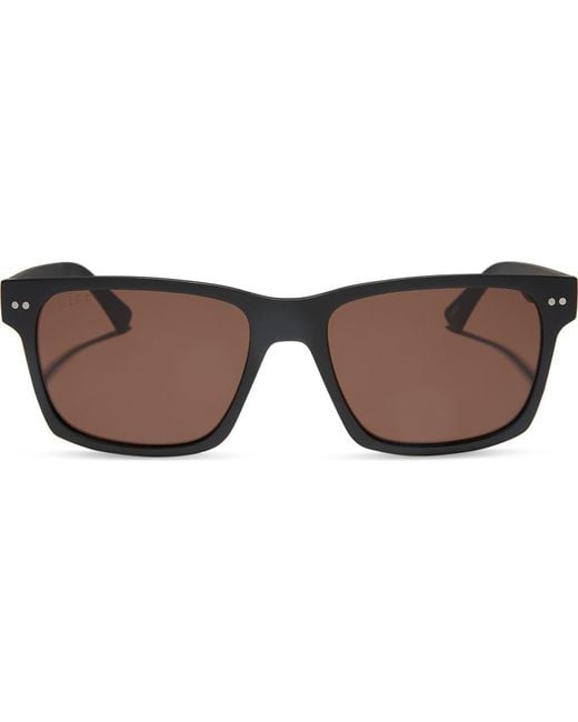 DIFF Brown Marco 56Mm Square Sunglasses