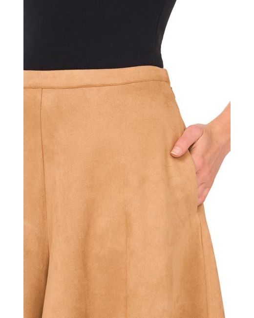 Ted Baker Brown Faux Suede Wide Leg Culottes