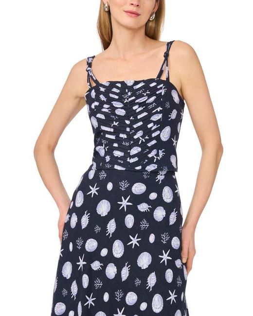 1.STATE Blue Pintuck Cami