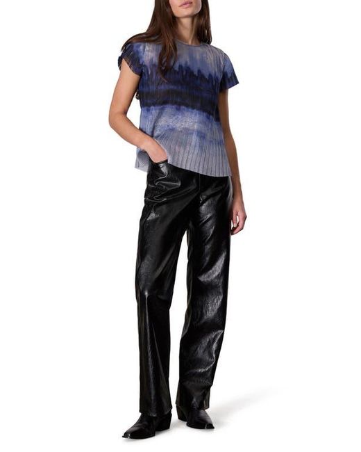 Rag & Bone Blue Hailey Printed Organza Top