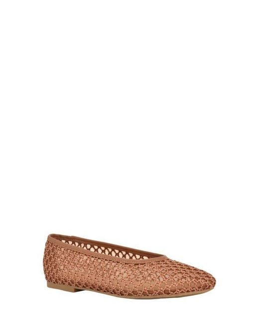 Calvin Klein Brown Delicate Mesh Ballet Flat