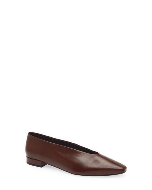 Jeffrey Campbell Brown Hinted Pointed Toe Flat