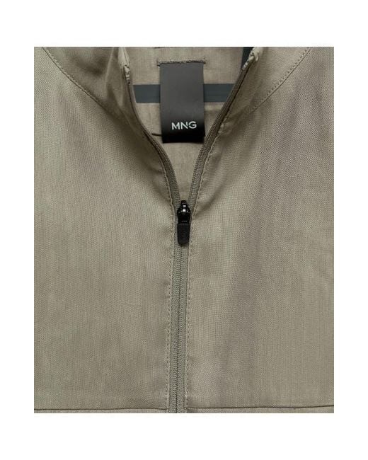 Mango Green Linen Blend Jacket for men
