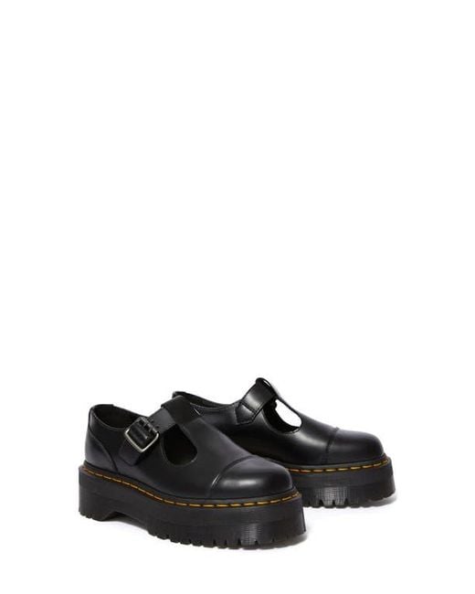 Dr. Martens Black Bethan T-Bar Platform Shoe