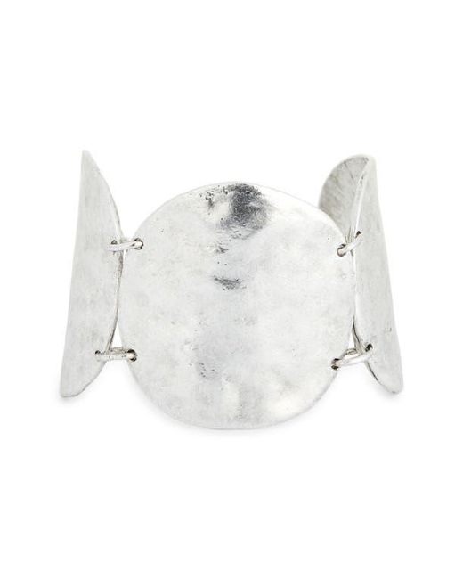 Karine Sultan White Statement Circle Bracelet