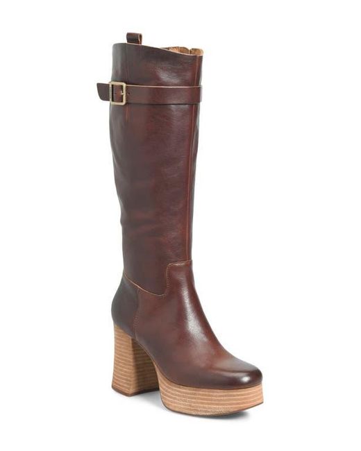 Kork-Ease Brown Becky Platform Knee High Boot
