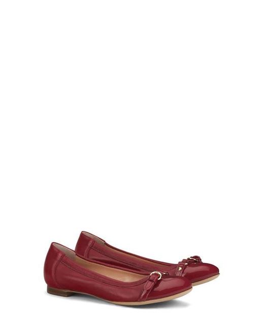 Agl Attilio Giusti Leombruni Red Monika Cap Toe Ballet Flat
