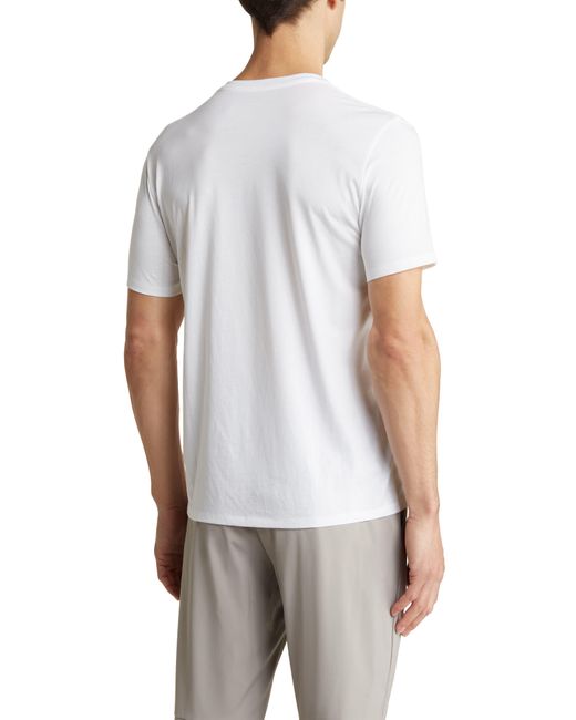 Vince White V-neck T-shirt for men