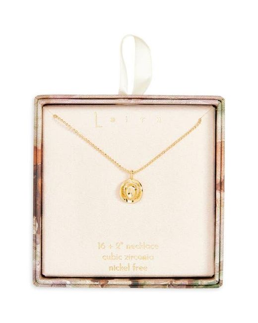 Leith Metallic Cz Cowboy Hat Pendant Necklace