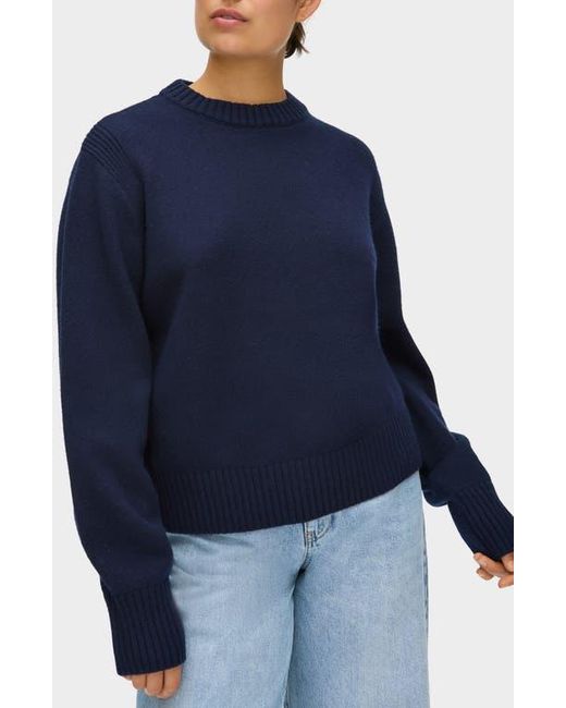 ALIGNE Blue Dion Mock Neck Sweater