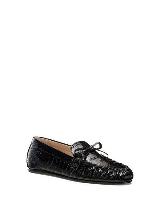 Stuart Weitzman Black Britt Bow Loafer