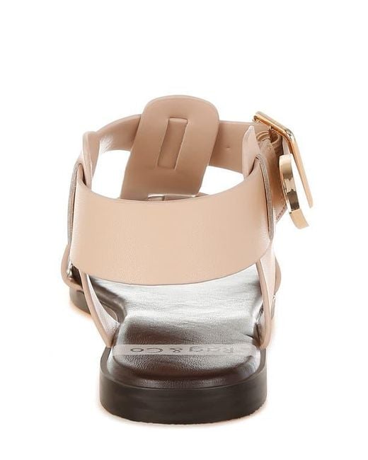Rag & Co Natural Shayla Gladiator Flat Sandal