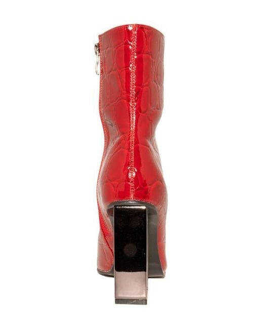 Ninety Union Red Palladium Square Toe Boot