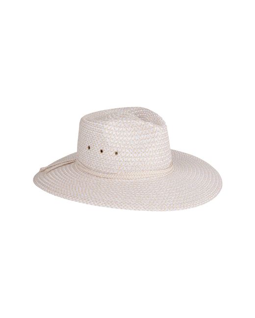 Eric Javits Pink Sunshade Straw Fedora Hat