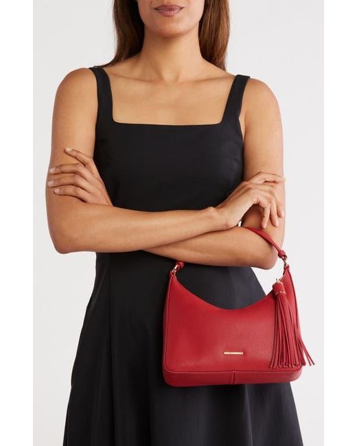 Rebecca Minkoff Red Mini Leather Hobo Bag