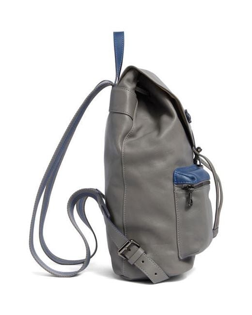 Longchamp Gray Lc3D Medium Leather Backpack