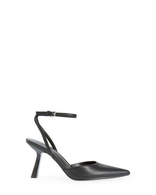 Open Edit Black Neesha Ankle Strap Pump
